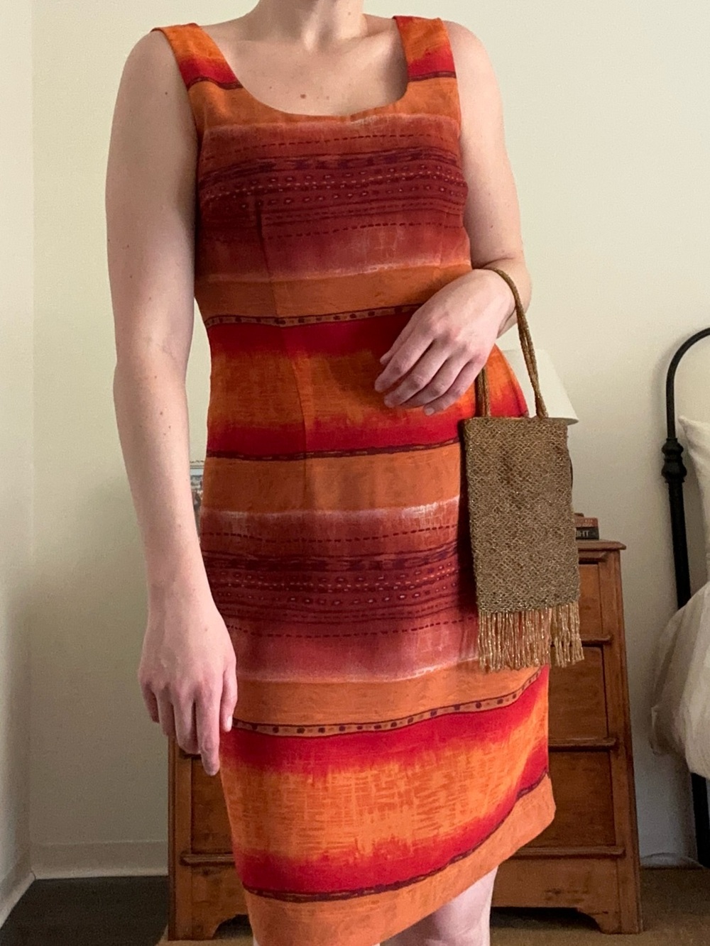 Vintage John Roberts Sunset Sleeveless Dress